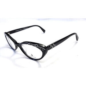 Seraphin Heather 8781 Black Oval Eyeglasses Frame 52-17-140 New Japan READ